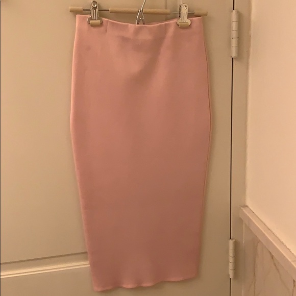 C/MEO Collective Pink Knit Pencil Skirt Sz S - Picture 1 of 14